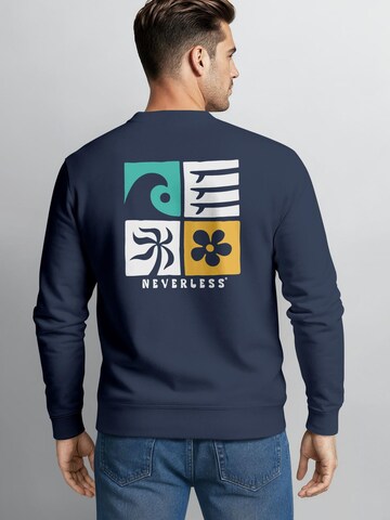 Neverless Sweatshirt 'California Surf' in Blue