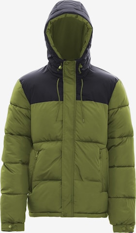 Veste d’hiver FUMO en vert : devant