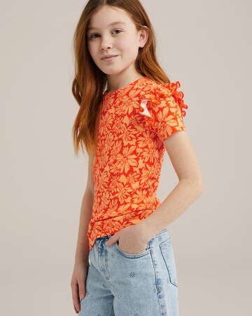 WE Fashion Shirt in Orange: front