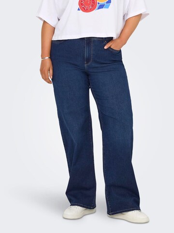 ONLY Carmakoma Wide leg Jeans 'CARSally' in Blauw: voorkant