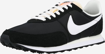 Nike Sportswear Ниски маратонки 'Waffle Trainer' в черно: отпред