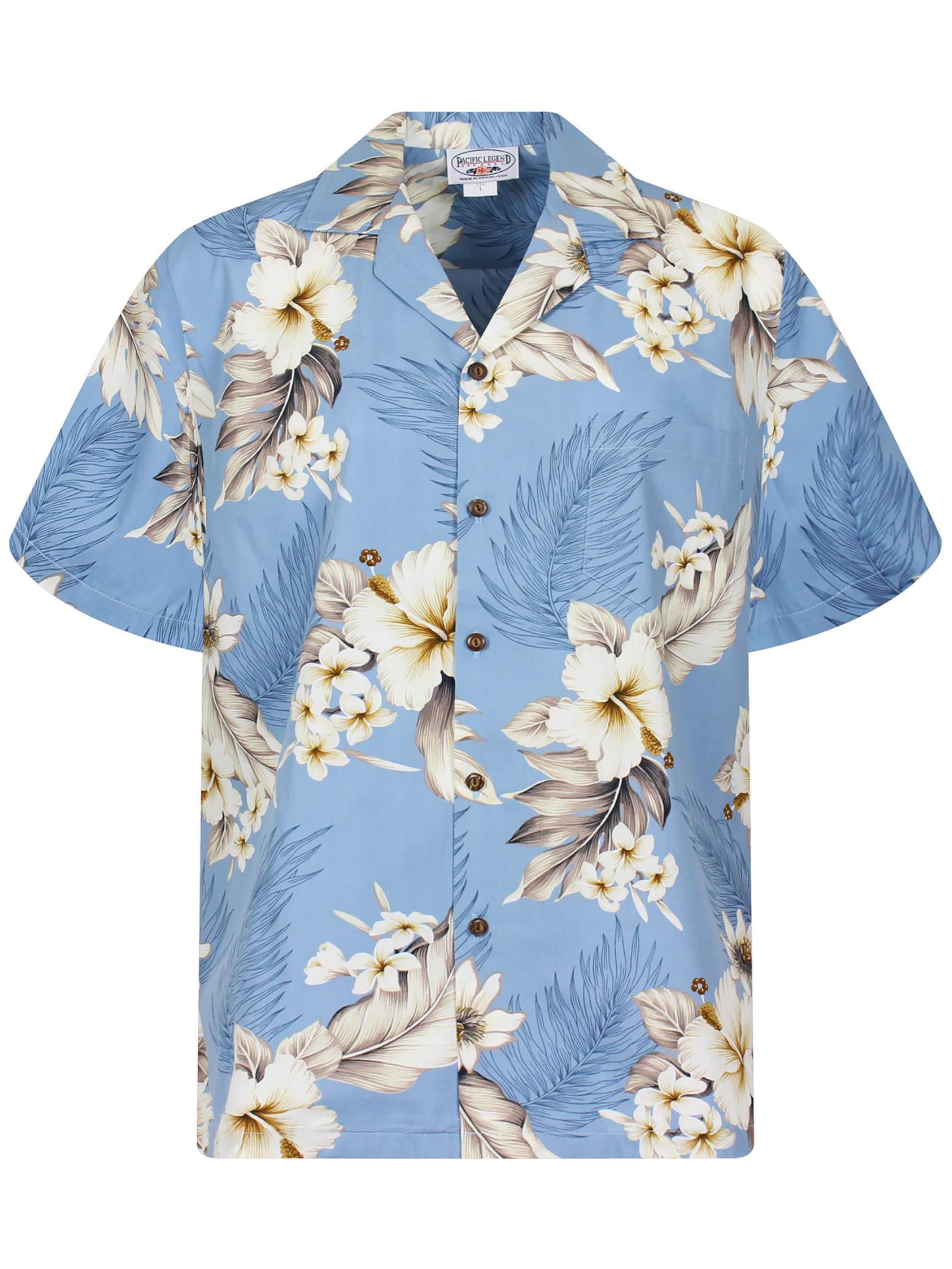 Pacific Legend Regular Fit Hemd 'Enzian'‌‌‌‌‌‌‌‌ in Blau: Vorderseite