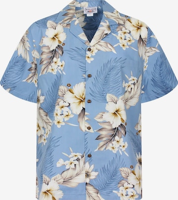 Pacific Legend Regular Fit Hemd 'Enzian' in Blau: Vorderseite