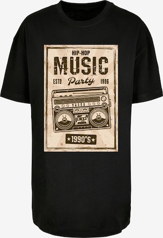 T-shirt 'Retro Boom' Mister Tee en noir : devant