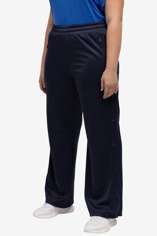 Ulla Popken Regular Broek in Blauw: voorkant