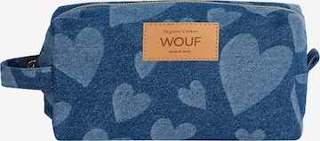 Wouf Toiletry Bag in Blue: front