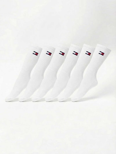 Calzino 'Set de 6 perechi TOMMY HILFIGER Long Unisex Socks Set, ONE SIZE' in 19-55 TOMMY HILFIGER di colore bianco, Visualizzazione prodotti