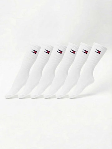 Calzino 'Set de 6 perechi TOMMY HILFIGER Long Unisex Socks Set, ONE SIZE' di TOMMY HILFIGER in bianco: frontale