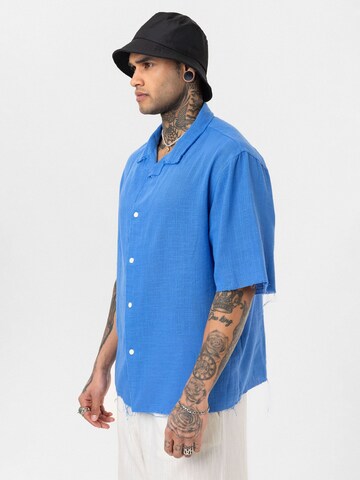 Dandalo Comfort fit Button Up Shirt 'Leon' in Blue