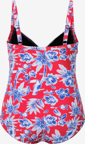 Ulla Popken Bustier Badpak in Blauw