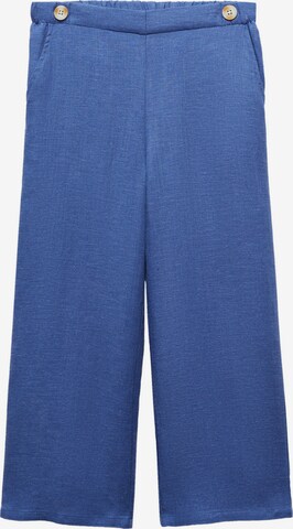 Wide leg Pantaloni 'NILO2' de la MANGO KIDS pe albastru: față
