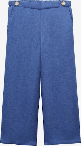 MANGO KIDS Wide leg Broek 'NILO2' in Blauw: voorkant