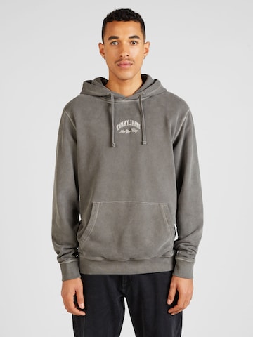 Tommy Jeans Sweatshirt 'ARCH VARSITY' in Grey: front