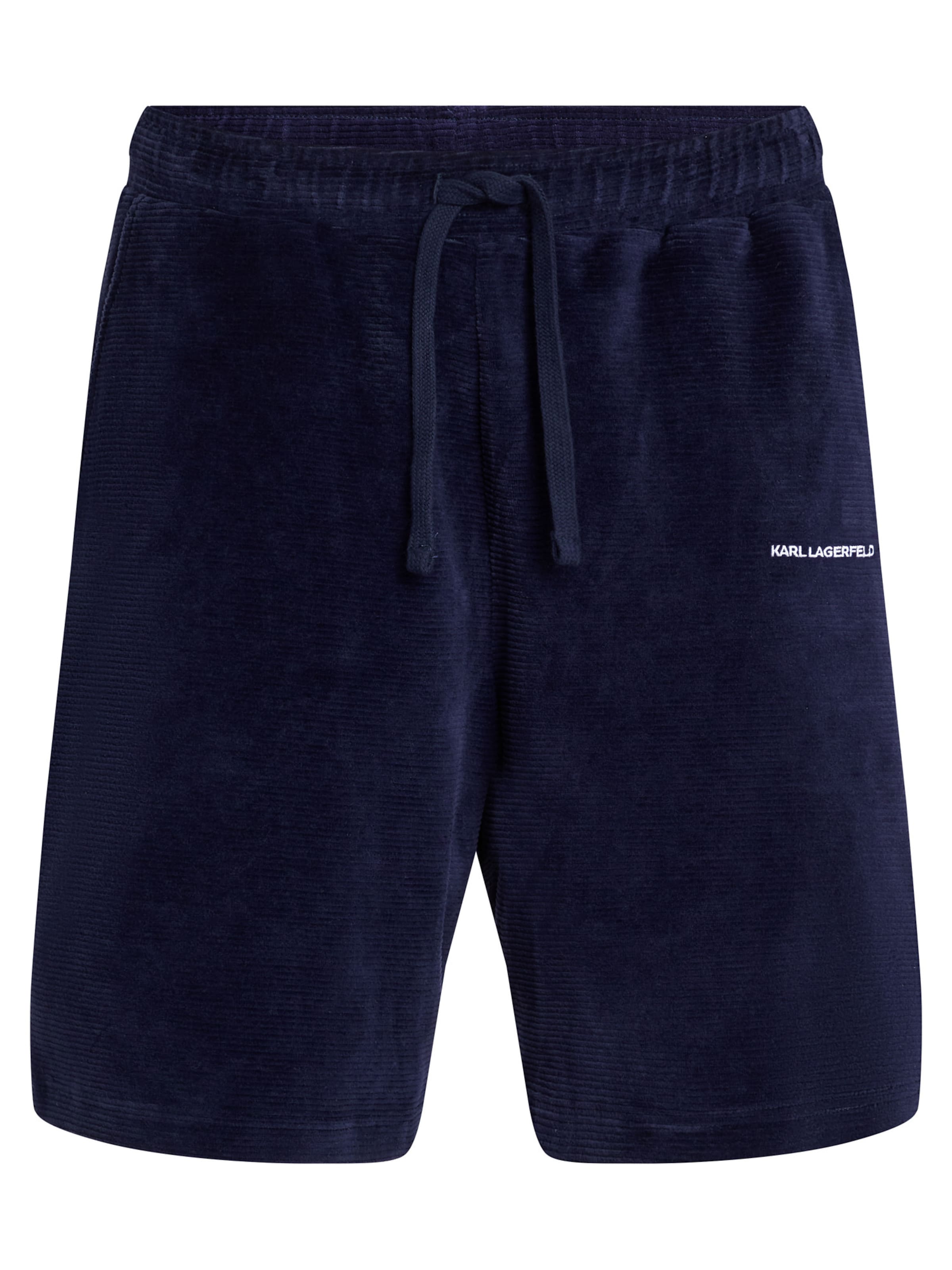 Karl Lagerfeld - Pantalón de pijama en azul: frente