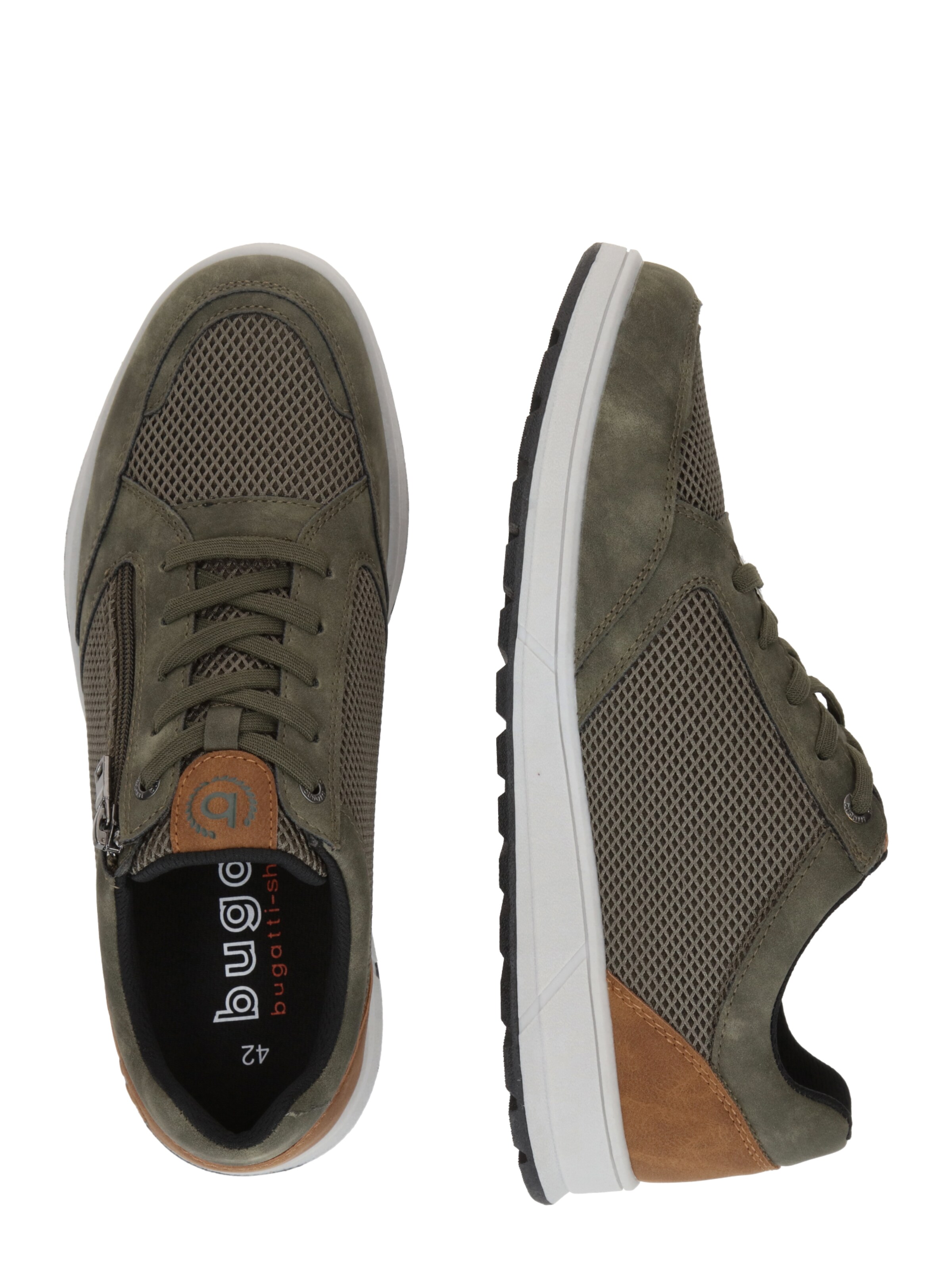 Baskets basses bugatti en vert