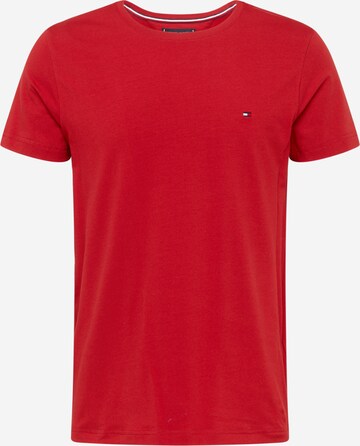 TOMMY HILFIGER Slim fit Majica | rdeča barva: sprednja stran