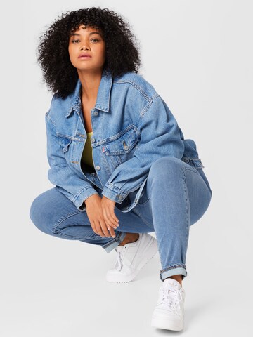 Levi's® Plus Prehodna jakna 'PL 90s Trucker' | modra barva