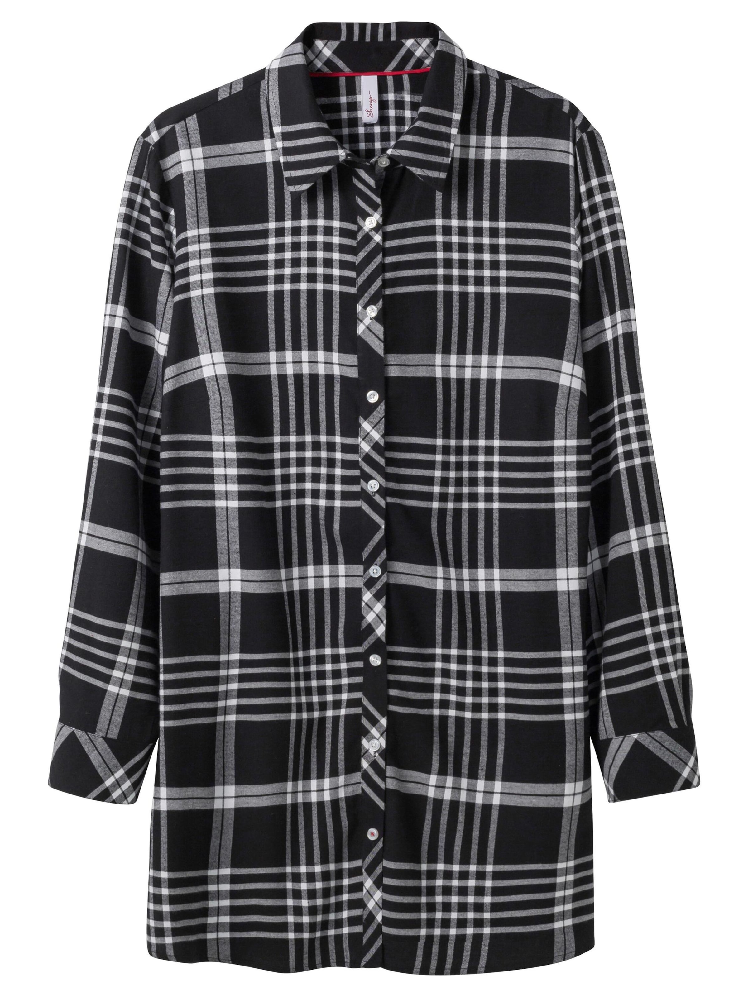 SHEEGO Блуза в черно: отпред