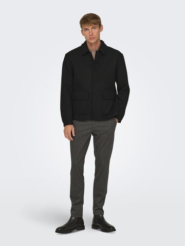Only & Sons Between-Season Jacket 'CONNOR' in Black
