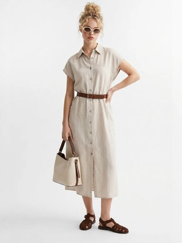 Robe-chemise MixRay en beige