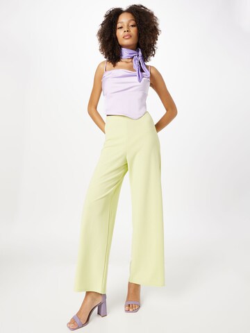 Wide leg Pantaloni 'GLUT' de la SISTERS POINT pe galben