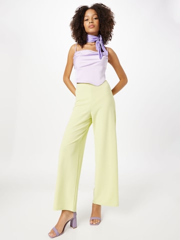 SISTERS POINT Wide leg Pants 'GLUT' in Yellow