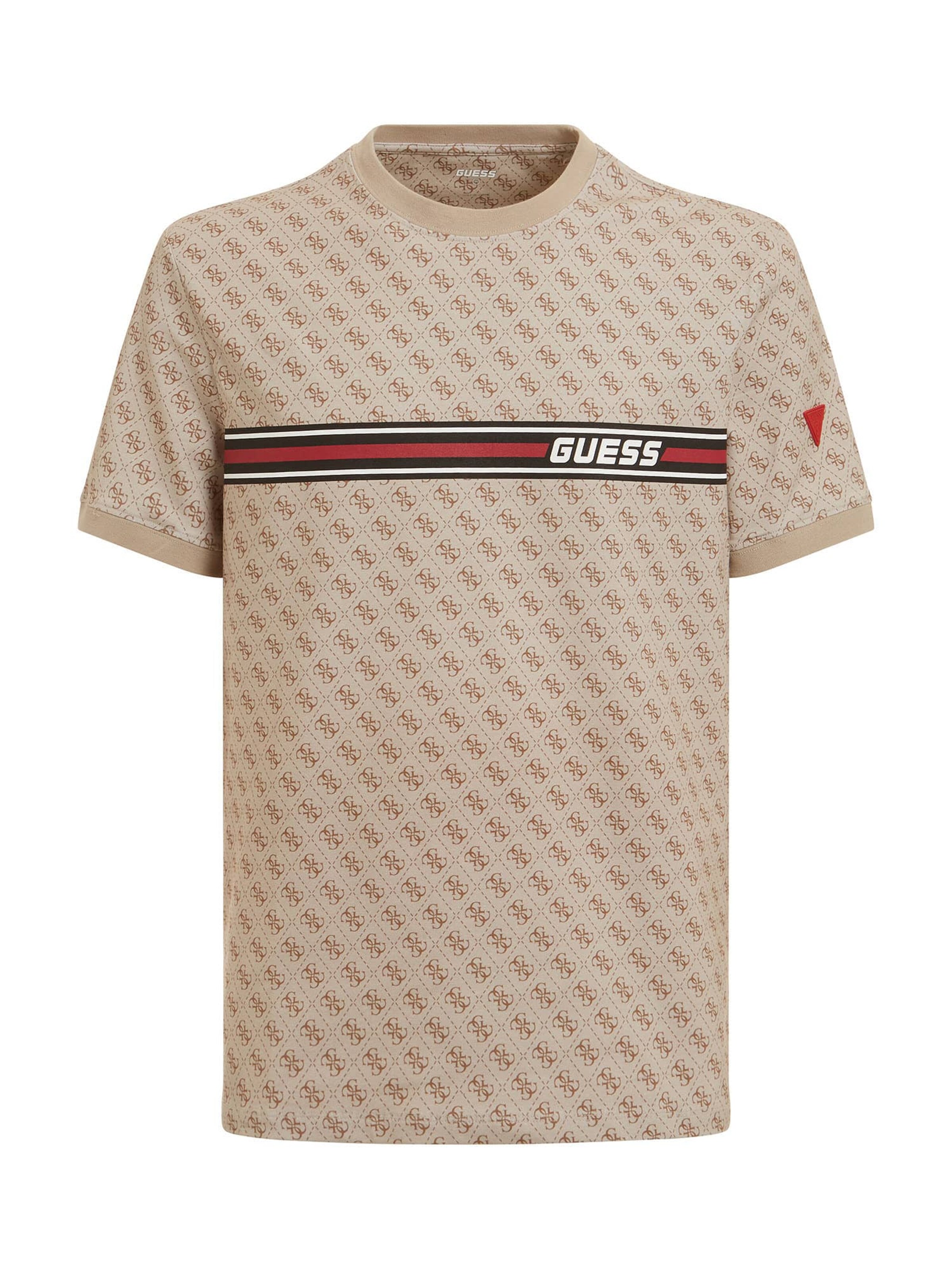 GUESS T-Shirt 'Jamey' in Beige: Vorderseite