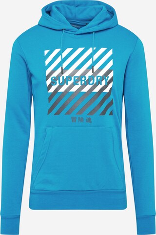 Superdry Športna majica | modra barva: sprednja stran