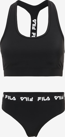 FILABustier Bikini 'SORANO ' - crna boja: prednji dio