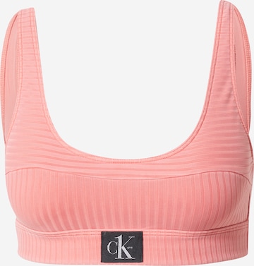 Calvin Klein Swimwear Bustier Bikini felső - narancs: elől