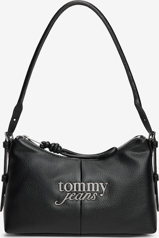 Tommy Jeans - Mala de ombro 'BOLD' em preto: frente