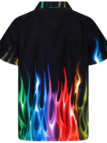 King Kameha Shirt 'Flames' in Mischfarben