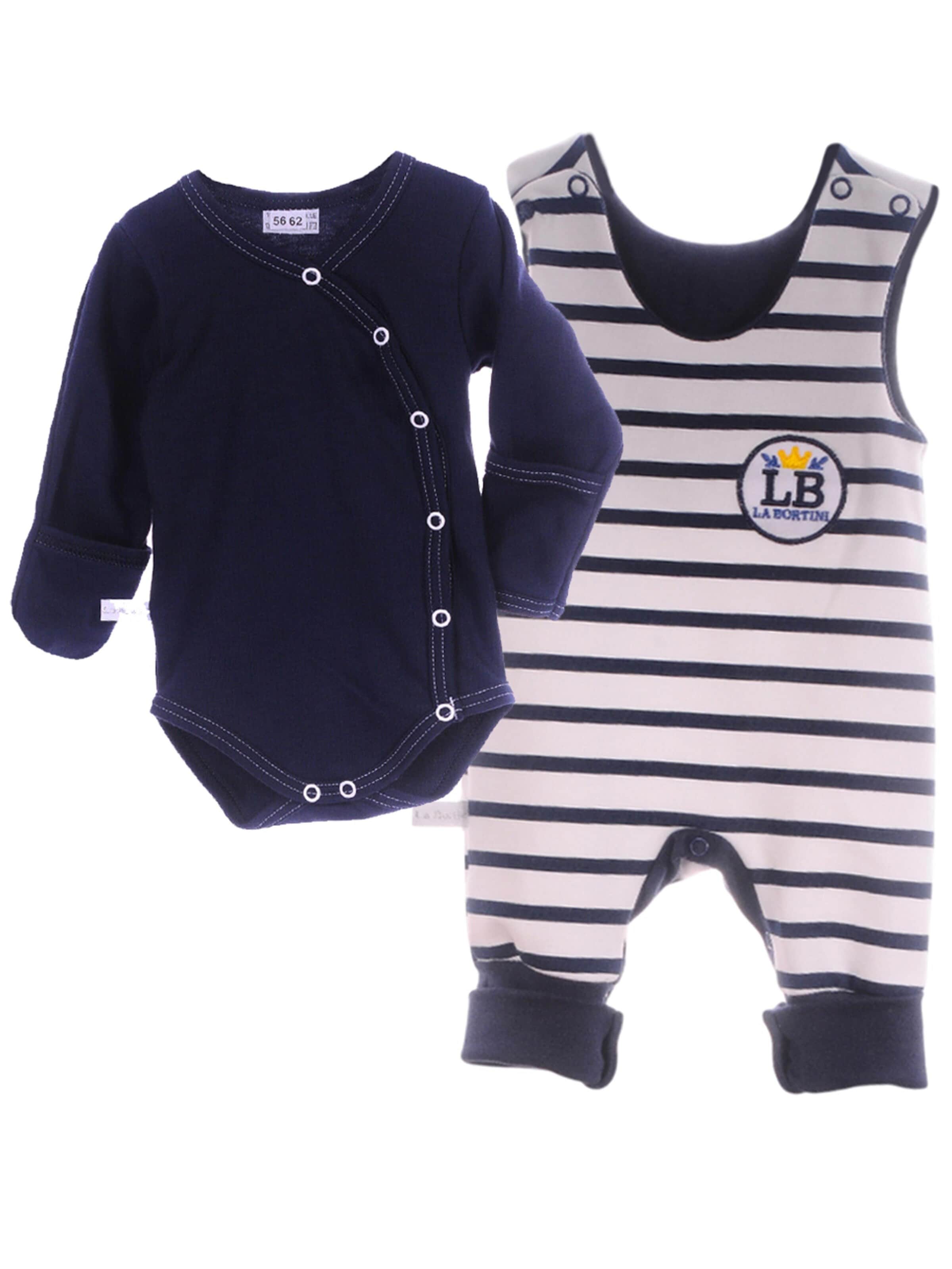 La Bortini Set in Blue: front