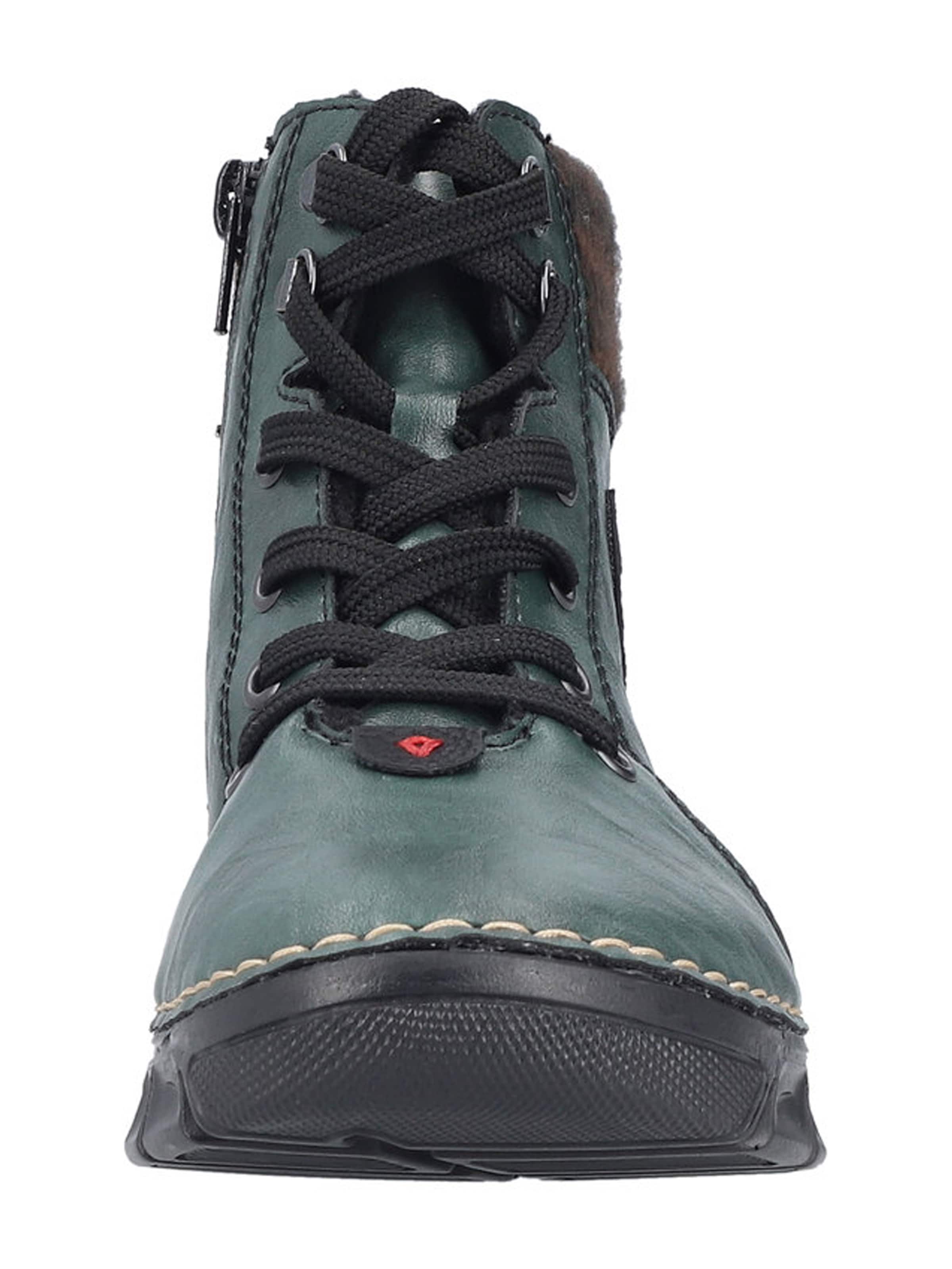 Rieker Ботинки на шнуровке в Зеленый