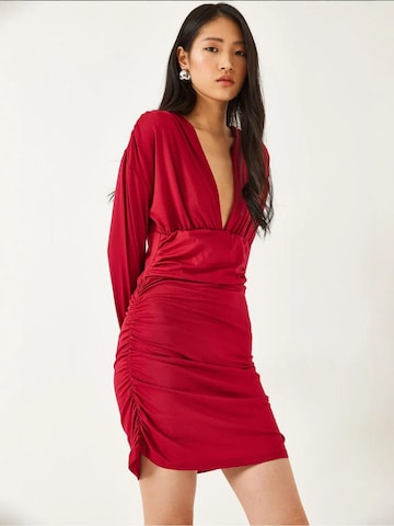 Bianco Lucci Jurk in Rood