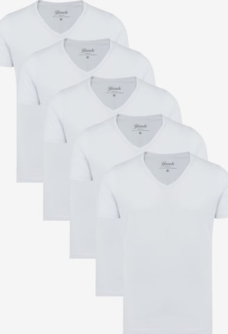 yazubi Shirt 'Mythic V' in White: front