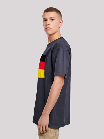 T-Shirt 'Germany Deutschland Flagge distressed' F4NT4STIC en bleu