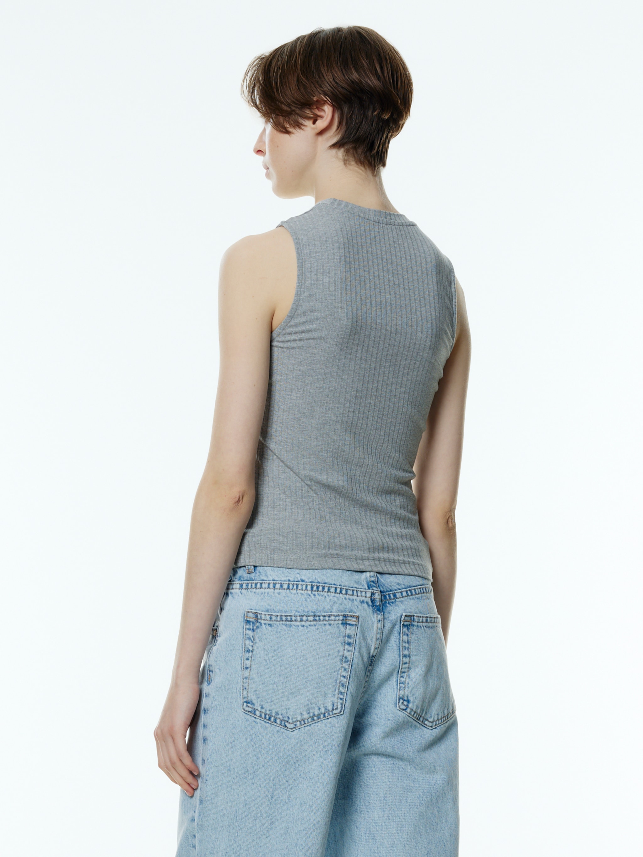 EDITED Produits Haut 'Naela' gris chiné