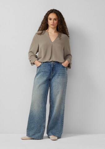 Wide Leg Jean QS en bleu