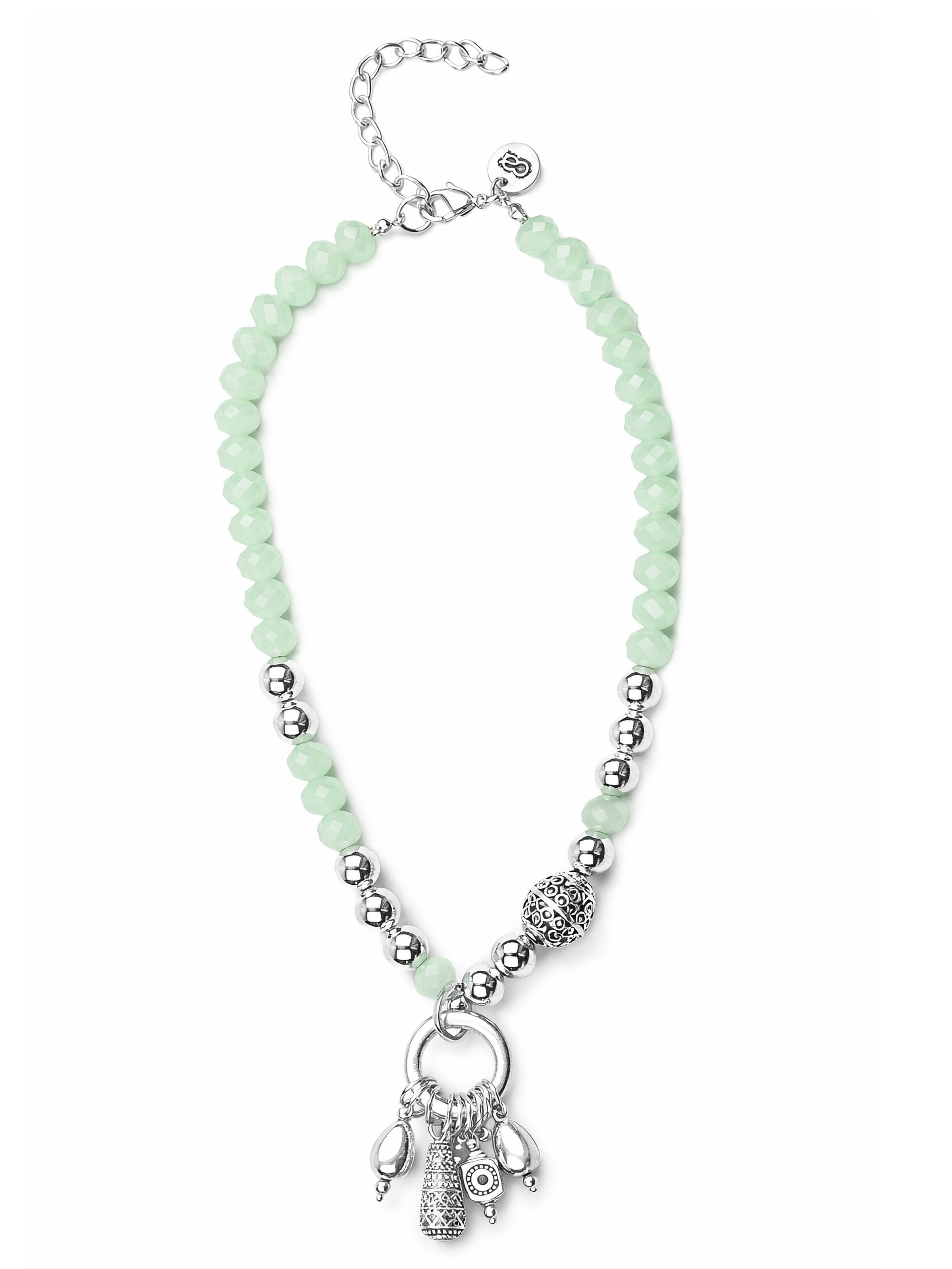 COLLEZIONE ALESSANDRO Necklace 'Alina' in Green, Item view