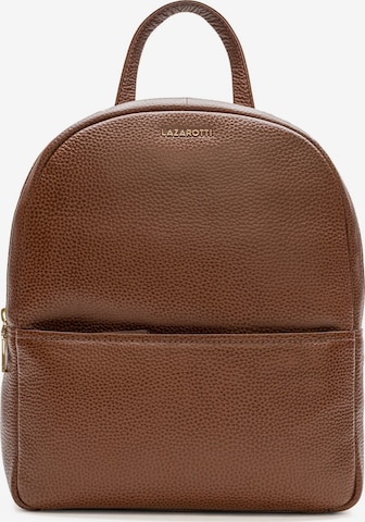 Lazarotti Backpack 'Bologna' in Brown: front