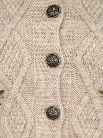 Krüger Madl Knitted costume cardigan ' Jolina' in Beige