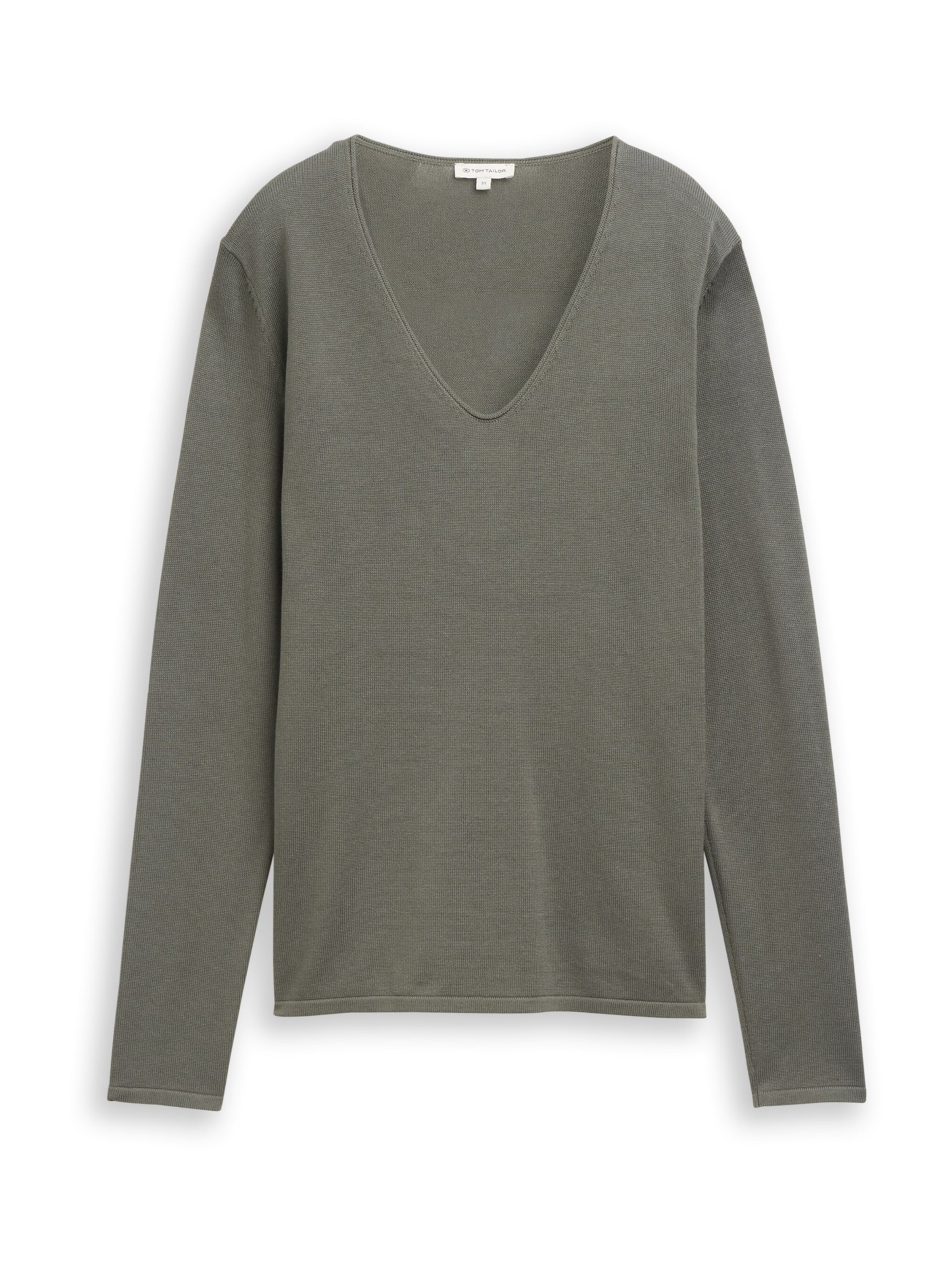 TOM TAILOR Sweater in Green: front