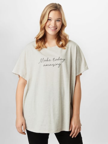 KAFFE CURVE Shirt 'Hilla' in Grey: front