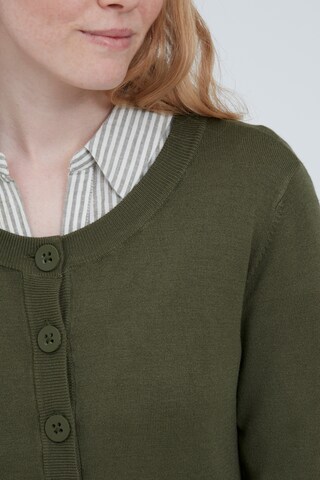 Fransa Knit Cardigan in Green