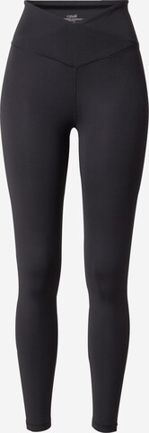 Skinny Pantalon de sport Casall en noir : devant