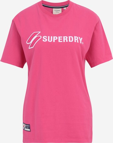 rožinė Superdry Marškinėliai: priekis