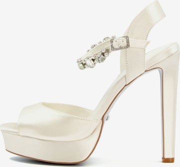 Dune LONDON Strap Sandals 'MIRACLE' in Beige: front