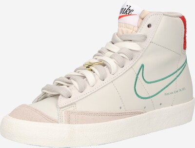 Sneaker înalt 'Blazer Mid '77 SE' Nike Sportswear pe bej / crem / verde / roșu, Vizualizare produs