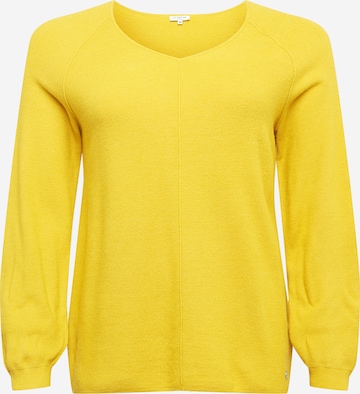 Tom Tailor Women + Sweater in Yellow: front